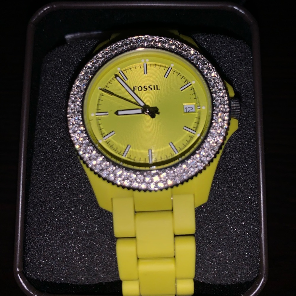 Lime Green Fossil Watch